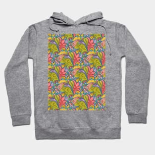 Floral Pattern in Paisley Garden Indian Style Hoodie